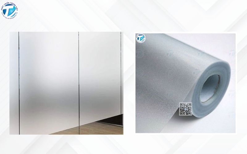 Decal có keo sần dán kính mặt mờ là một loại vật liệu dán kính chuyên dụng